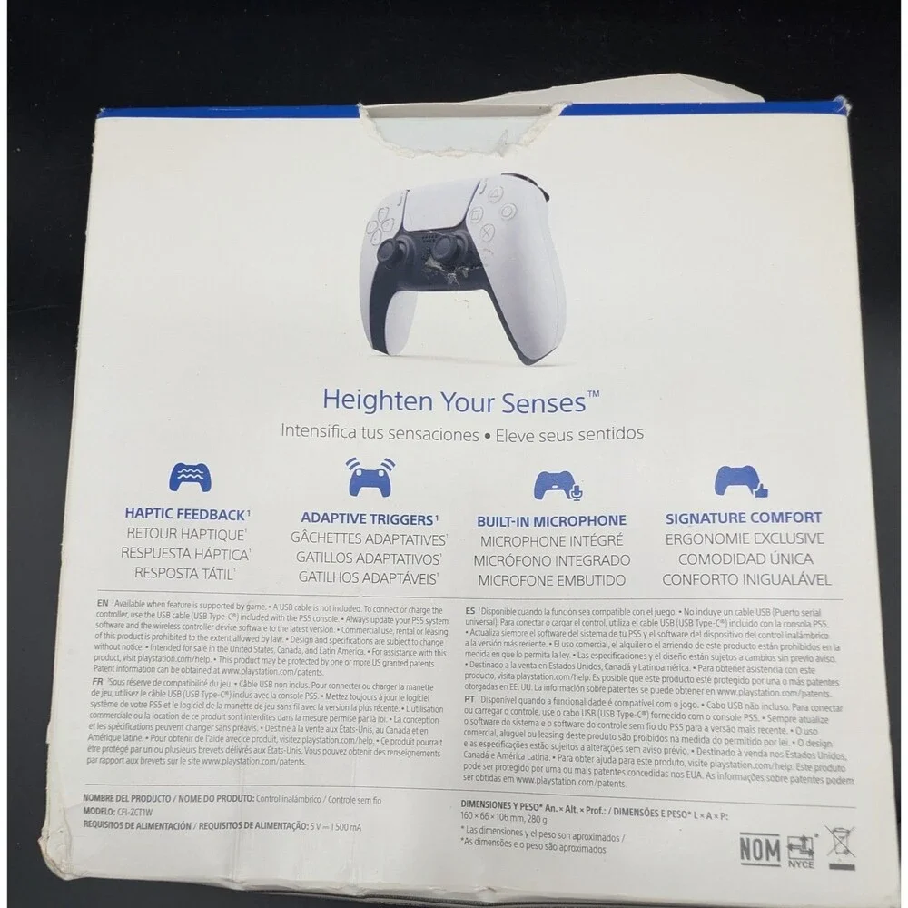 Sony PS5 DualSense Wireless Controller White Box Stick Drift Parts Repair